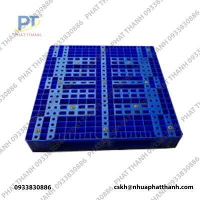 Pallet nhựa LK 1 mặt (1200x1000x150 ) xanh dương