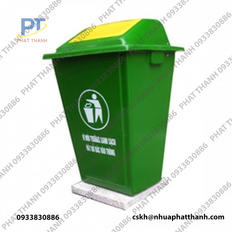 Thùng rác cố định 60L