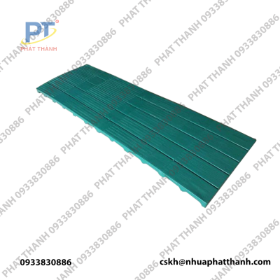 Pallet nhựa lót sàn 1800x600x50 mm màu xanh lá
