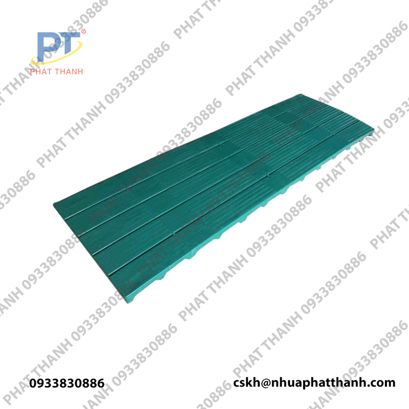 Pallet nhựa lót sàn 1800x600x50 mm màu xanh lá