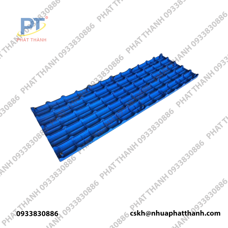 Pallet nhựa lót sàn 1800x600x50 mm màu xanh dương
