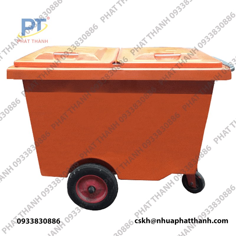 Xe thu gom rác đẩy tay 1000L
