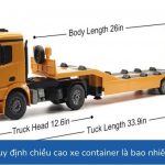 Quy định chiều cao xe container là bao nhiêu?