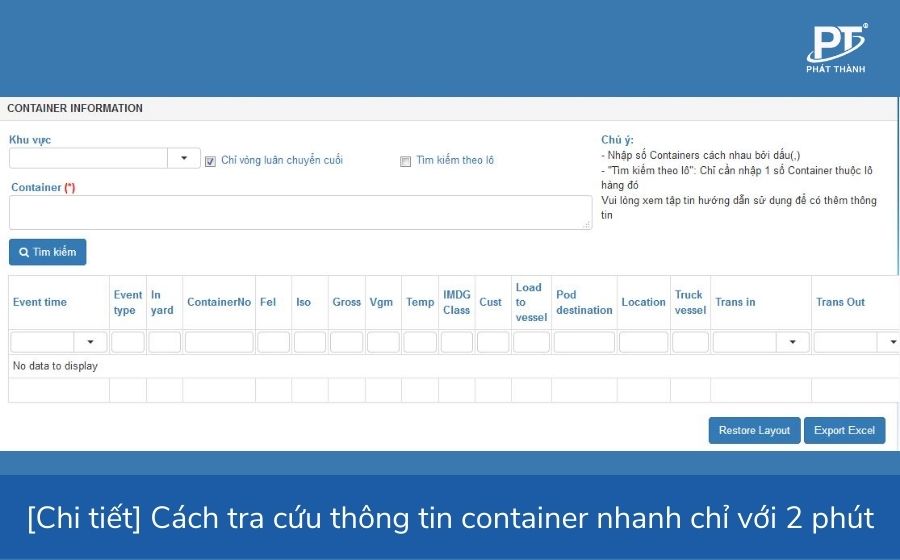 [Chi tiết] Cách tra cứu thông tin container nhanh chỉ với 2 phút