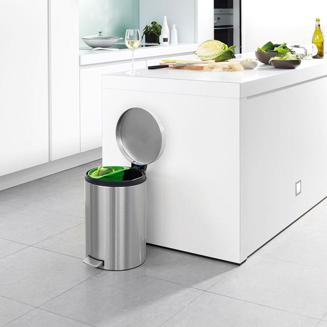 Thùng rác inox gia đình nắp đậy