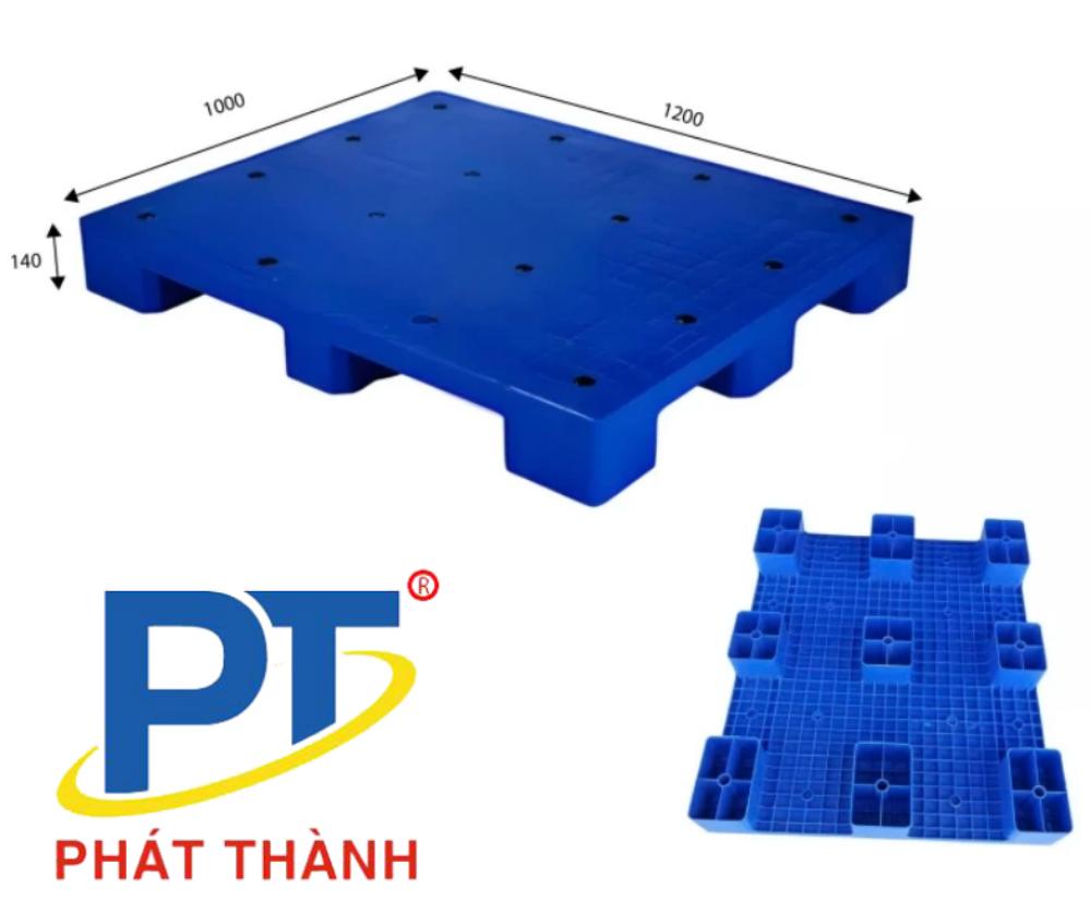 Pallet nhựa chân cốc mới 1200x1000x140mm