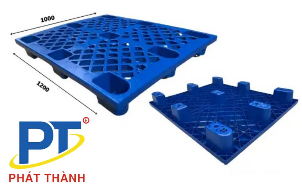 Pallet nhựa chân cốc mới 1100mmx1100mmx140mm