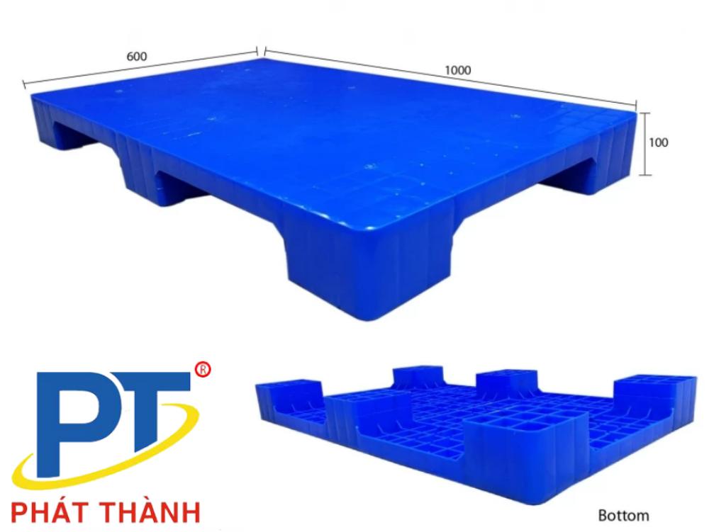 Pallet nhựa lót sàn 1000mmx600mmx100mm