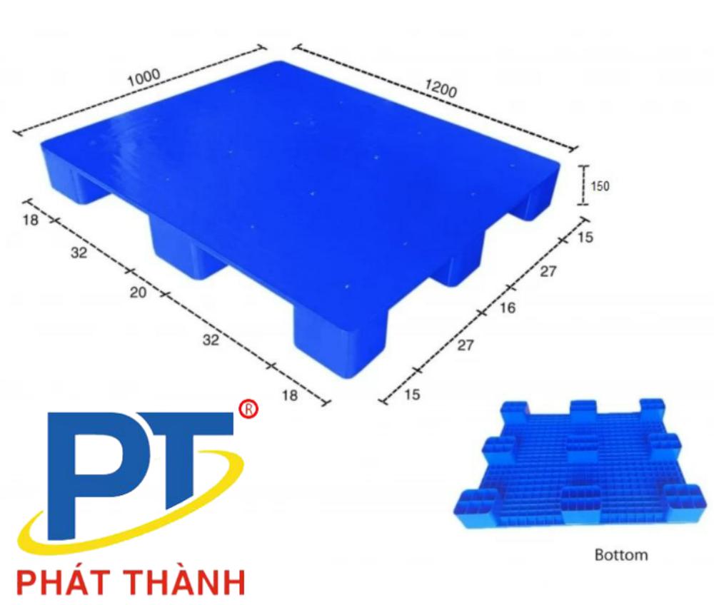 Pallet nhựa mới 1200x1000x150mm