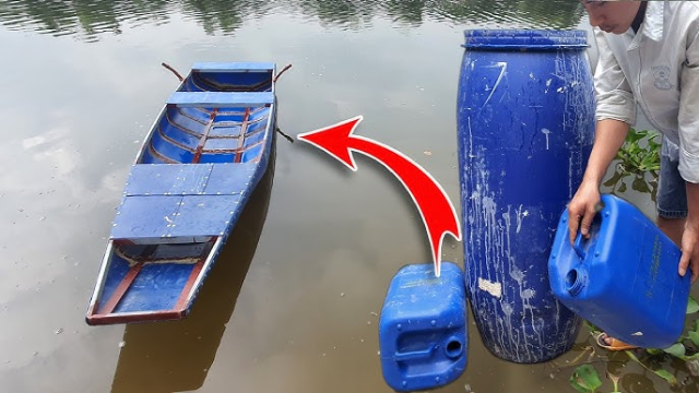 Những ưu điểm của việc làm thuyền bằng thùng nhựa
