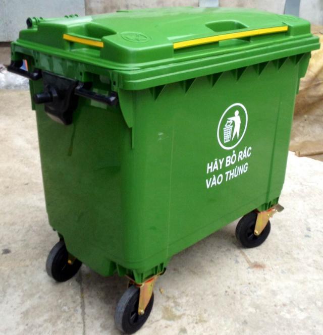 Thùng rác nhựa 660 lít