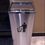 Thùng rác inox vuông nắp lật – Gọn đẹp, sạch sẽ, bền lâu