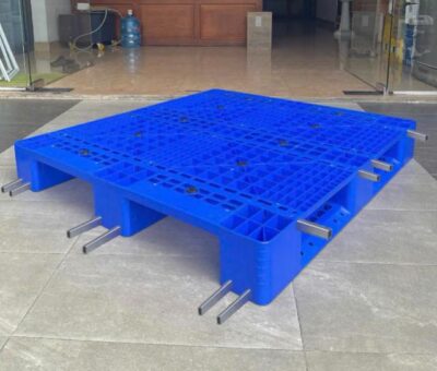 Pallet 3 chân lưới 1100x1200x155 nguyên sinh dương