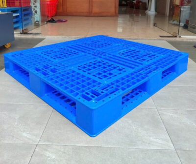 Pallet nhựa liền khối mặt hở nguyên sinh 1200x1100x150mm